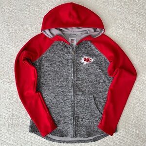 NFL Team Apparel Kansas City Chiefs Women’s Zip Up Hooded Jacket Small